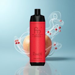 Schweiz Großhandel RandM Fumot Shisha 10000 Züge Zwei Äpfel LED Typ-C 18ml 850mAh Mesh 0.6ohm 0.5% Nikotin