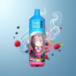 Schweiz Großhandel RandM Fumot Tornado 9000 Puffs Blauerebbe Saure Himbeere 850 mAh 18 mL Mesh RGB 54 Sorten