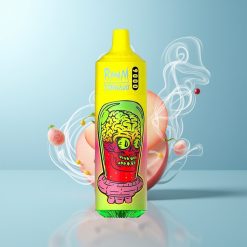 Schweiz Großhandel RandM Fumot Tornado 9000 Puffs Sommer Pfirsich Eis 850 mAh 18 mL Mesh Coil RGB Display