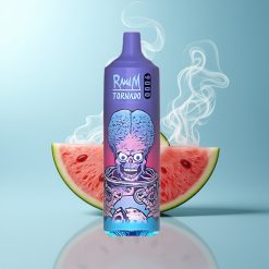 Schweiz Großhandel RandM Fumot Tornado 9000 Wassermelone Brazz Eis 850 mAh Wiederaufladbar 18 mL Mesh Coil RGB Display 54 Sorten