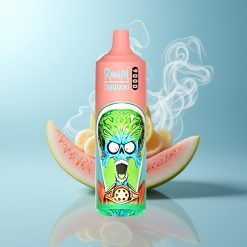 Schweiz Großhandel RandM Fumot Tornado 9000 Züfte Gummibärchen 850 mAh 18 mL Mesh Coil RGB Display