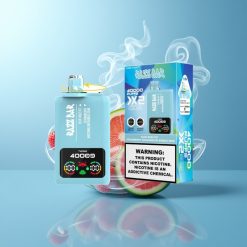 Schweiz Großhandel Razz Bar 40000 Züge Blaue Razz Eis-Erdbeer Wassermelone Bubble Gum Mesh Coil Typ-C Ladeanschluss 650mAh Akku Leistungsbildschirm 2%5% Nikotin