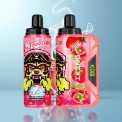 Schweiz Großhandel VapSolo VIKING 12000 Züge Erdbeere Himbeere Eis Typ-C LED Anzeige 22ml E-Liquid 20/50 mg/ml Nikotin