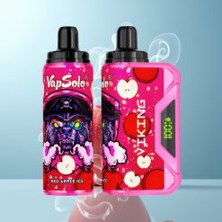 Schweiz Großhandel VapSolo VIKING 12000 Züge Roter Apfel Eis 22ml Typ-C LED