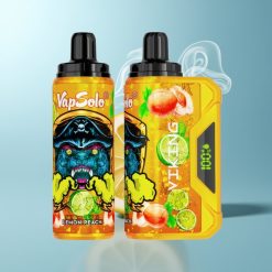 Schweiz Großhandel VapSolo VIKING 12000 Züge Zitrone Pfirsich 22ml Typ-C LED Anzeige 20/50 mg/ml