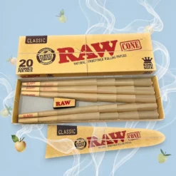 Schweiz Großhandel+RAW+Vorgedrehte Cones+20er+Ohne Aroma+King Size Classic 84 mm
